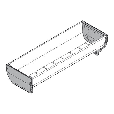 ZSI.0x0SI ORGA-LINE Schale für TANDEMBOX/TANDEM Schubkasten, Länge=88-352mm, Breite=88 mm
