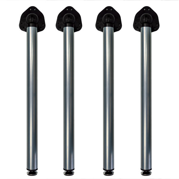 4er Set TALEG Fold eco RAL 9006, Weißaluminium