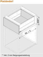 453.4501BZ MERIVOBOX Korpusschiene BLUMOTION/TIP-ON...