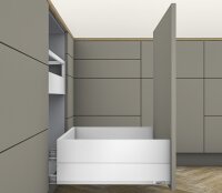 453.5001BZ MERIVOBOX Korpusschiene BLUMOTION/TIP-ON BLUMOTION, Vollauszug, 70kg, NL 500mm, li/re  für Müllanwendung