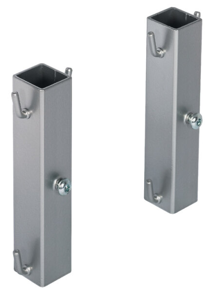 545.84.280 Korbhalter, für Häfele Hochschrank-Frontauszug weißaluminium