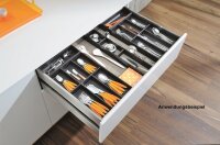 ZC7S650BH3 AMBIA-LINE Besteckeinsatz, für LEGRABOX/MERIVOBOX, Holzdesign, 7 Besteckfächer, NL=650 mm, Breite=300 mm