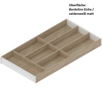 ZC7S650BH3 AMBIA-LINE Besteckeinsatz, für LEGRABOX/MERIVOBOX, Holzdesign, 7 Besteckfächer, NL=650 mm, Breite=300 mm