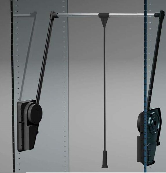 A.151.54 Kleiderlift Superlift 12-20kg für Breiten 750 - 1150 mm, schwarz