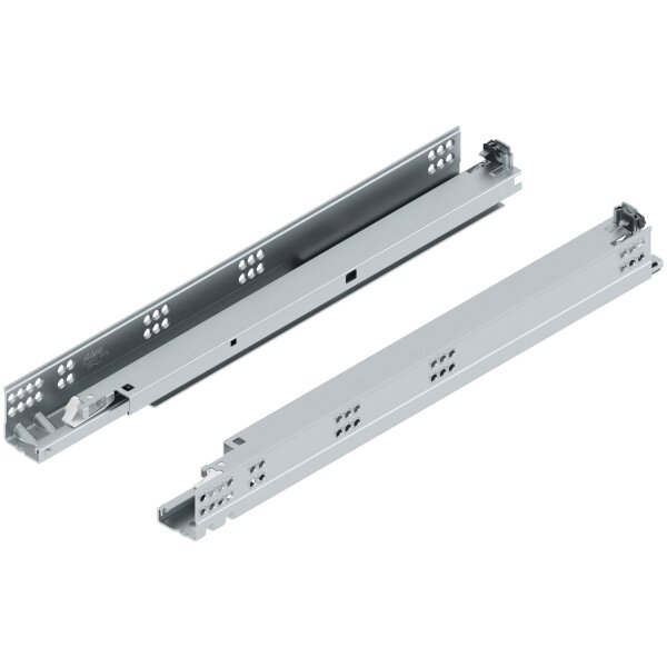 560H5200T TANDEM plus TIP-ON Vollauszug, Führung, 30 kg, NL=520 mm, mit Kupplung, links/rechts