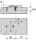 175H9190 onyx CLIP Montageplatte, 9 mm, Zink, Systemschrauben, HV: 2-teilig