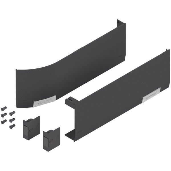23.8000 Kraftspeicher-Abdeckkappenset AVENTOS HF/HS/HL top tiefgrau, inkl. Auslöseschalter, glatt, li/re, für SERVO-DRIVE 23.8000 37