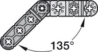 262.00.100 Universalverbinder, Häfele Ixconnect UC 16/64 1 Stück