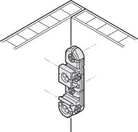 262.00.100 Universalverbinder, Häfele Ixconnect UC 16/64 1 Stück