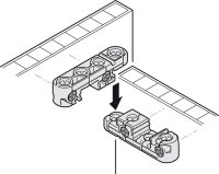 262.00.100 Universalverbinder, Häfele Ixconnect UC 16/64 1 Stück