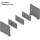 ZC7B0100S AMBIA-LINE Flaschenset, für LEGRABOX/MERIVOBOX, Schubkastenrahmen Breite 100 mm