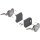 20K2B00.06 AVENTOS HK-S Hochklappe Kraftspeicher, LF=220-500 (bei 2 St.) inkl. ADK tiefgrau 20K2B00.06 37