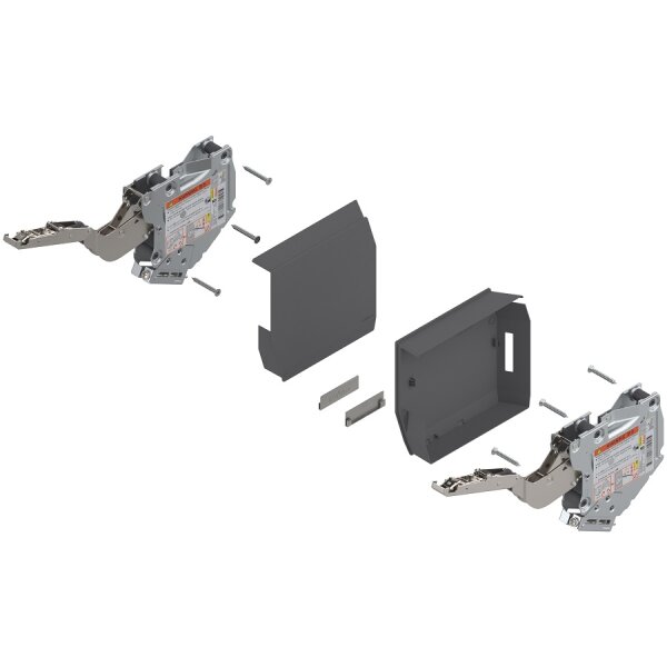 20K2E00.06 AVENTOS HK-S Hochklappe Kraftspeicher, LF=960-2215 (bei 2 St.) inkl. ADK tiefgrau 20K2E00.06 37