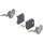20K2E00.06 AVENTOS HK-S Hochklappe Kraftspeicher, LF=960-2215 (bei 2 St.) inkl. ADK tiefgrau 20K2E00.06 37