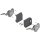 20K2B00T06 AVENTOS HK-S Hochklappe, Kraftspeicher TIP-ON, LF=220-500 (bei 2 St.) inkl. ADK tiefgrau 20K2B00T06 37
