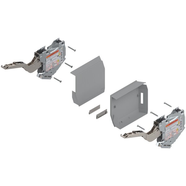 20K2C00T06 AVENTOS HK-S Hochklappe, Kraftspeicher TIP-ON, LF=400-1000 (bei 2 St.) inkl. ADK hellgrau 20K2C00T06 35