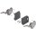 20K2C00T06 AVENTOS HK-S Hochklappe, Kraftspeicher TIP-ON, LF=400-1000 (bei 2 St.) inkl. ADK tiefgrau 20K2C00T06 37
