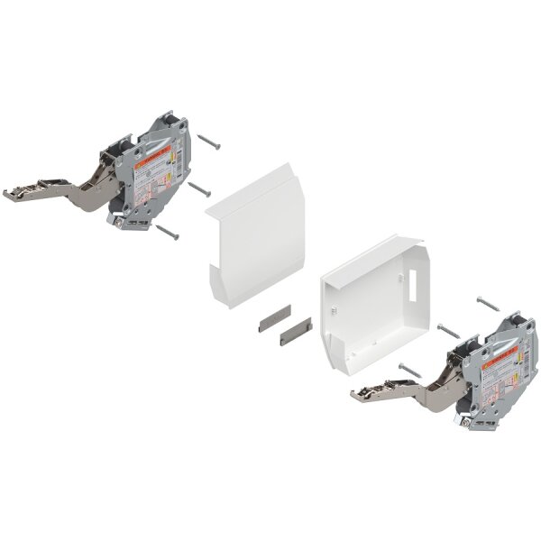 20K2E00T06 AVENTOS HK-S Hochklappe, Kraftspeicher TIP-ON, LF=960-2215 (bei 2 St.) inkl. ADK seidenweiß 20K2E00T06 12