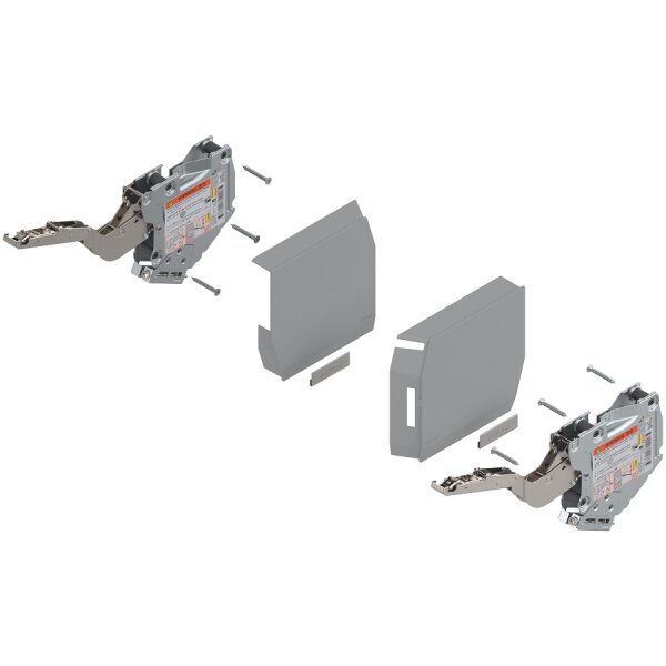 20K2E00T06 AVENTOS HK-S Hochklappe, Kraftspeicher TIP-ON, LF=960-2215 (bei 2 St.) inkl. ADK hellgrau 20K2E00T06 35