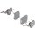 20K2E00T06 AVENTOS HK-S Hochklappe, Kraftspeicher TIP-ON, LF=960-2215 (bei 2 St.) inkl. ADK hellgrau 20K2E00T06 35