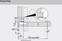 38B355AF22 COMPACT Scharnier, 1 3/8" oder...