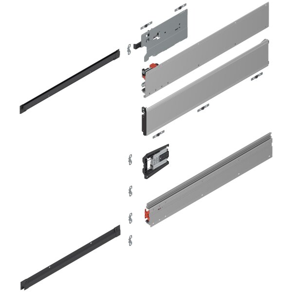 801P700E.L3 REVEGO uno, Pocketschiene (Set), NL=700 mm, links