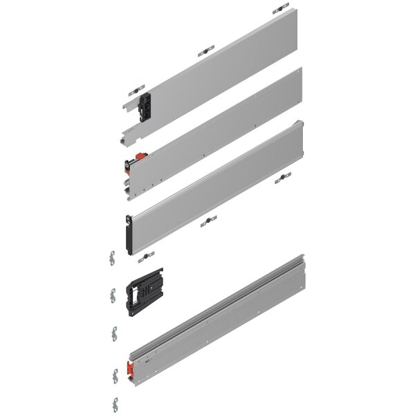 802P525D.L3 REVEGO duo, Pocketschiene Set, NL=525 mm, links