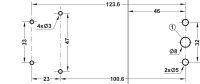 2403100-0 Tischplattenverbinder, Tischplatten trennbar, silberfarben, Bauhöhe: ca. 18mm