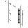 802T1350.R3 REVEGO duo, Scharnierträger Set, für Pockethöhe 1357–1506 mm, rechts