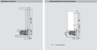 blum LEGRABOX free Zarge C=177mm, NL=350-650 mm, oriongrau matt, inkl. Boxcover