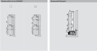 blum LEGRABOX free Zarge C=177mm, NL=350-650 mm, oriongrau matt, inkl. Boxcover