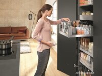 blum LEGRABOX free Zarge C=177mm, NL=350-650 mm, Inox, inkl. Boxcover