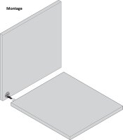 42.0700 Korpusverbinder: Gehäuse weiss 25mm zum Einpressen und stirn- seitige Verbinderschraube 5mm