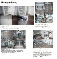 Teleskopschublade, XXL-Korb, KB 300 mm, Tiefe 460mm, mit BLUM TANDEM Blumotion Softclose-System