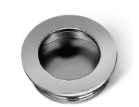 B224 Einlassgriff Muschelgriff rund, D 40/26 mm, Chrom...