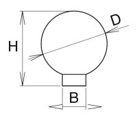 I-158 didheya Möbelknopf Edelstahl D=10-35mm