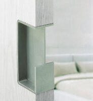I-4250 didheya Schiebetürgriff H=100 Edelstahl matt, Breite 35-50mm
