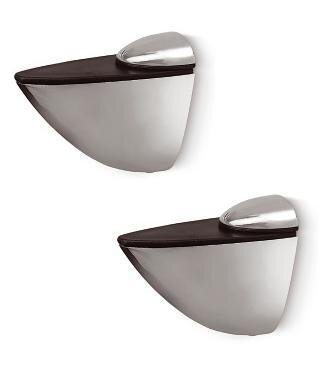 DP0105 Bodenhalter-Set groß 105mm Edelstahl Finish/Chrom poliert