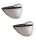 DP0105 Bodenhalter-Set groß 105mm Edelstahl Finish/Chrom poliert