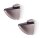 SP0075 Bodenhalter-Set mittel 75mm Edelstahl Finish/Chrom poliert