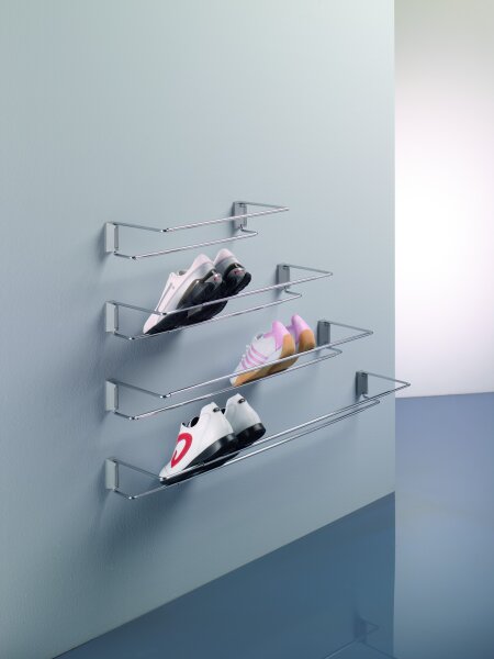 A.111/115.35 Ambos Schuhregal, Länge 480-830 mm, Wand-/Seitenmontage, ausziehbar