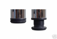 109891 Set Tischbeine 870mm Konus D=80mm Edelstahl Finish