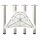 109891 Set Tischbeine 870mm Konus D=80mm Edelstahl Finish