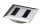 Kabeldurchlass Zamak Chrom poliert/Edelstahlfinish/Aluminiumoptik 80mm