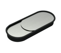 Kabeldurchlass Edelstahl/Kunststoff oval