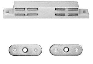 4000.306 Doppelmagnetschnäpper mit starren Gegenstücken, 2x 3-4kg, weiß