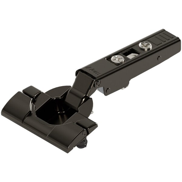 70T3590OX CLIP top Standardscharnier 110°, gerade, ohne Feder, Topf: Inserta, onyxschwarz