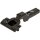 70T3690OX CLIP top Standardscharnier 110°, gekröpft, ohne Feder, Topf: Inserta, onyxschwarz