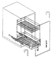 174.143 Unterschrank-Vollauszug Softclose 300 mm