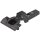 70T3790OX CLIP top Standardscharnier 110°, hochgekröpft, ohne Feder, Topf: Inserta, onyxschwarz